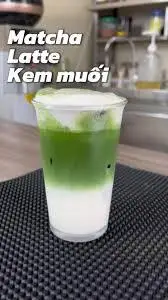 Hình ảnh Matcha latte kem muối