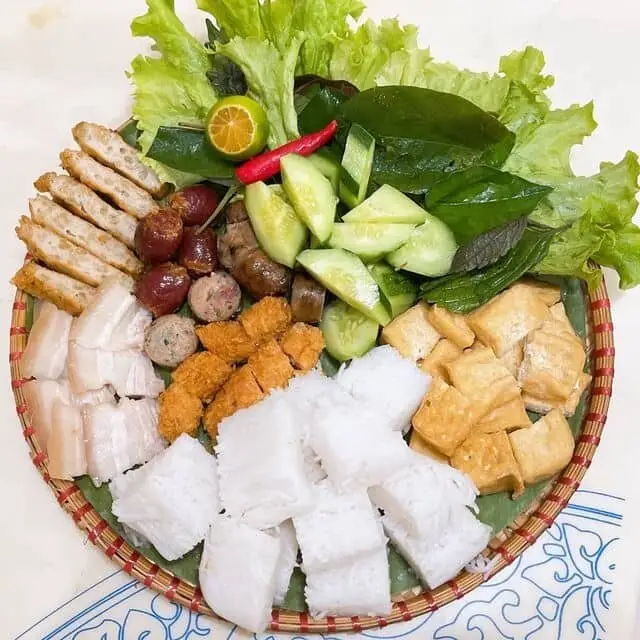 Hình ảnh Combo bún đậu đầy đủ - trà tắc