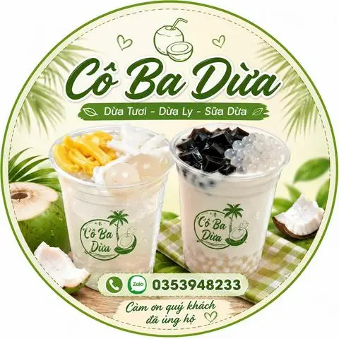 Hình ảnh Cô Ba Dừa - Nước Dừa Thanh Mát & Sữa Dừa Sương Sáo - Đường Số 6