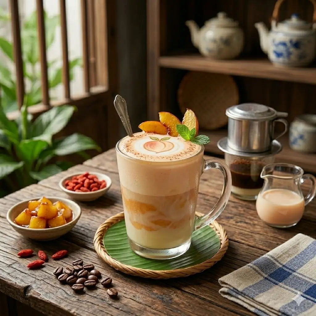 Hình ảnh Latte đào