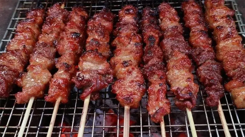 Hình ảnh Thịt xiên nướng - 5 xiên