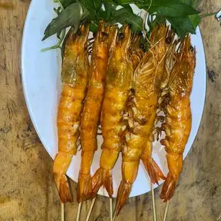 Hình ảnh Tôm nướng sa tế