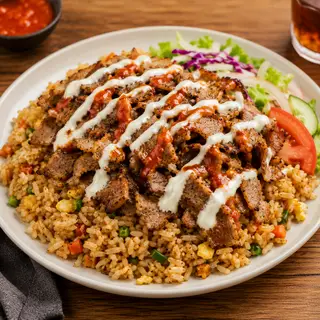 Hình ảnh Cơm chiên thịt kebab