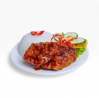 Hình ảnh Cơm gà sốt kiểu Ý