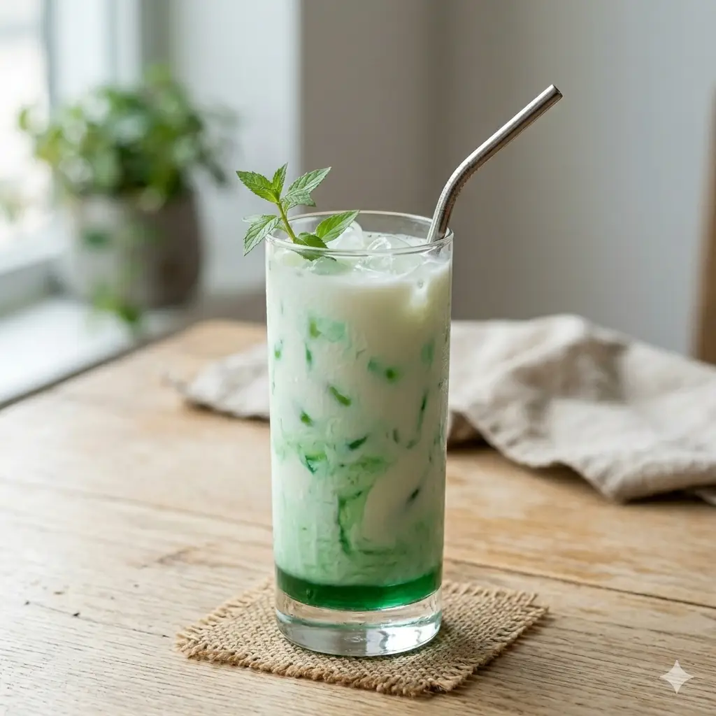 Hình ảnh Sữa tươi bạc hà