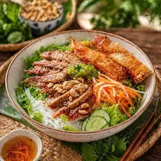 Hình ảnh Bún Thịt Nướng Full Thịt Nướng