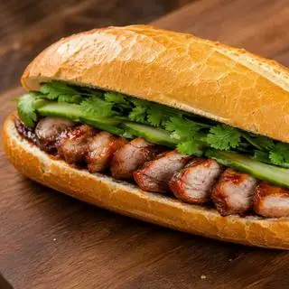 Hình ảnh Bánh mì xá xíu