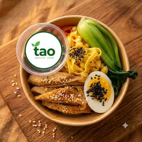 Hình ảnh Mì protein gà áp chảo - trứng
