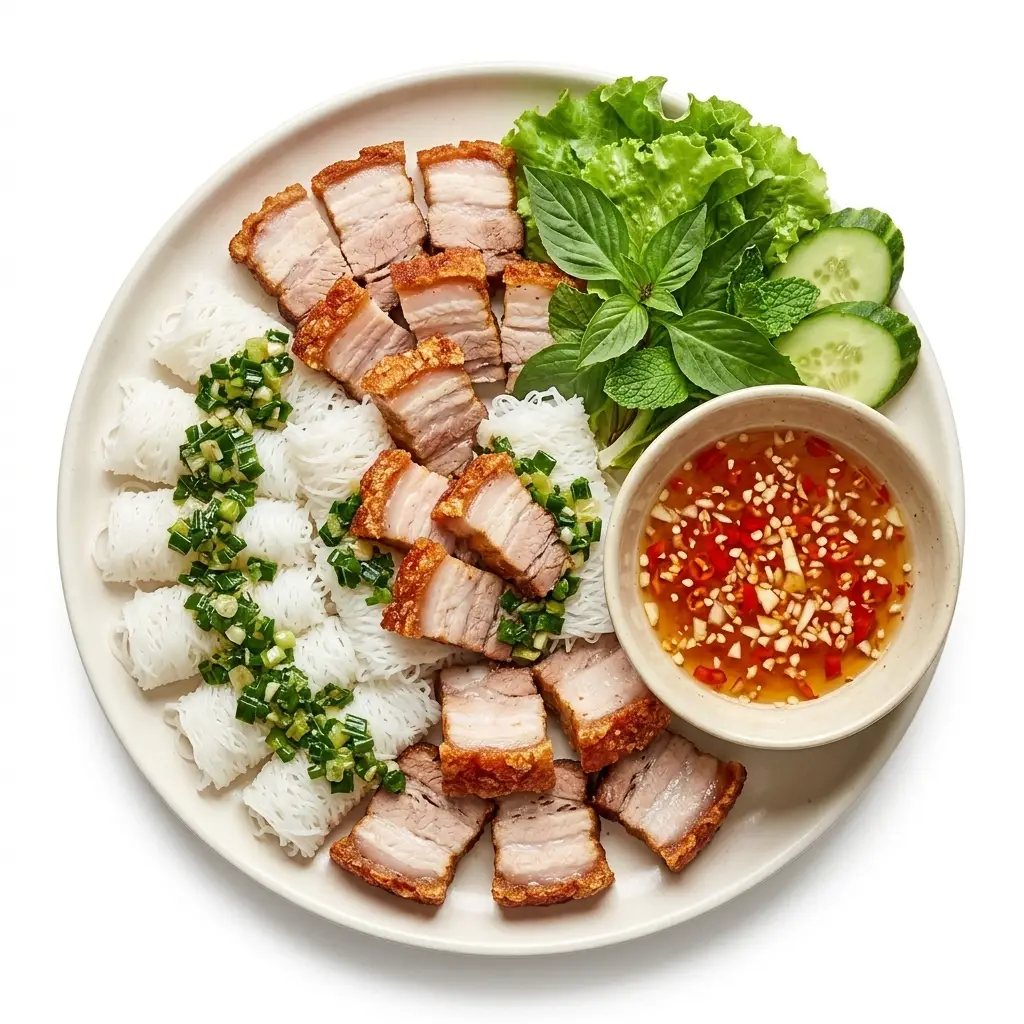 Hình ảnh Bánh hỏi heo quay