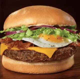 Hình ảnh Hamburger bò trứng phô mai
