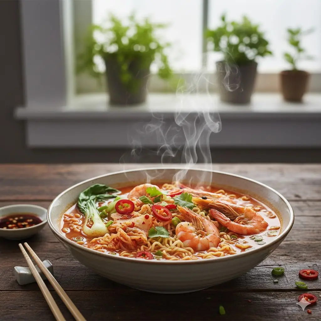 Hình ảnh Mì cay tôm