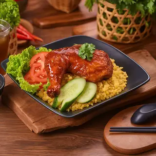 Hình ảnh Cơm gà xì dầu