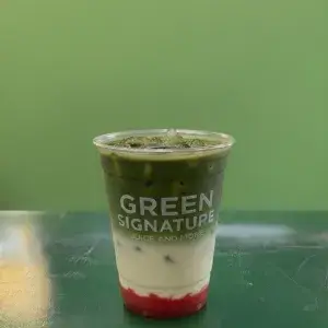 Hình ảnh Matcha latte dâu
