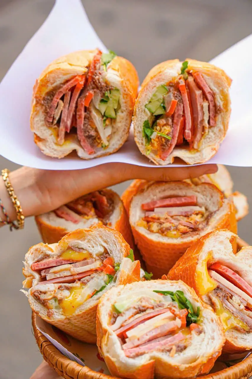 Hình ảnh Bánh Mì Hoàng Lam-Quán không để bơ và patê riêng.