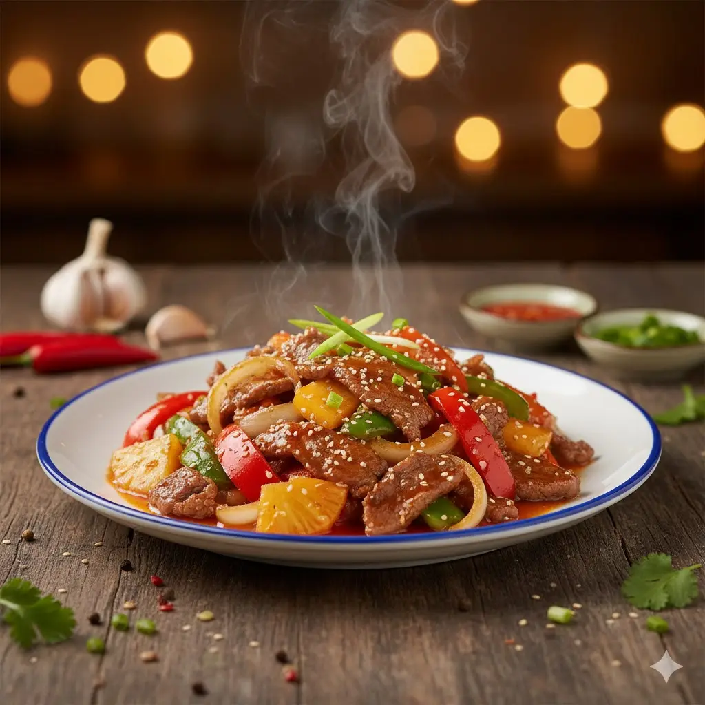 Hình ảnh Bò xào sa tế