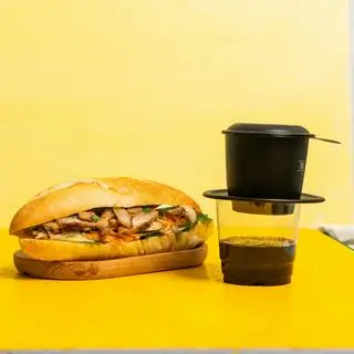 Hình ảnh Combo năng lượng - bánh mì thịt nướng - cafe đá