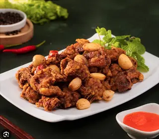 Hình ảnh Vịt cháy tỏi - 1 đĩa