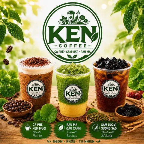 Hình ảnh KEN COFFEE - Rau Má & Sâm Mát - Phan Huy Ích