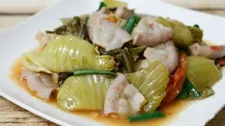 Hình ảnh Lòng xào dưa cải