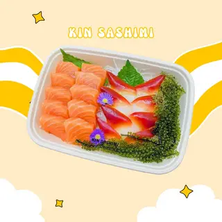 Hình ảnh Set sashimi cá hồi - sò đỏ kèm rong nho 1.4