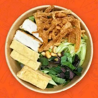 Hình ảnh Bún nước tương đậu hũ sườn chay