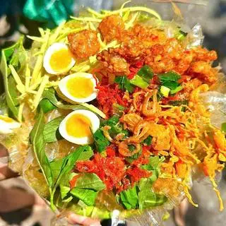 Hình ảnh Bánh tráng trộn full topping