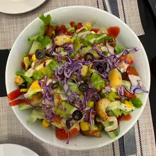 Hình ảnh Salad trộn sốt chanh dây - Salad with passion fruit vinaigrette