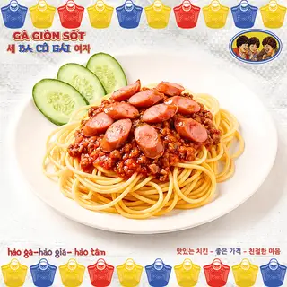 Hình ảnh Mì Ý Bò Bằm Xúc Xích
