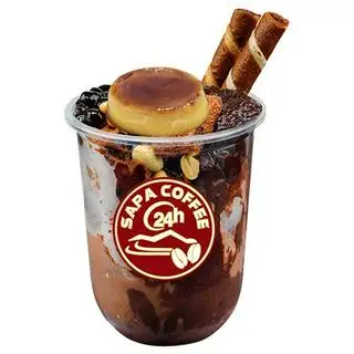 Hình ảnh Milo dầm bánh flan