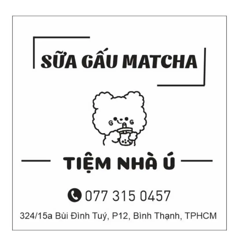 Hình ảnh Tiệm Nhà Ú - Matcha Sữa Gấu - Bùi Đình Tuý