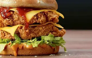 Hình ảnh Burger bò 2 tầng
