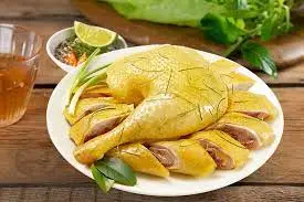 Hình ảnh 1/2 gà chặt lá chanh + cháo+ gỏi