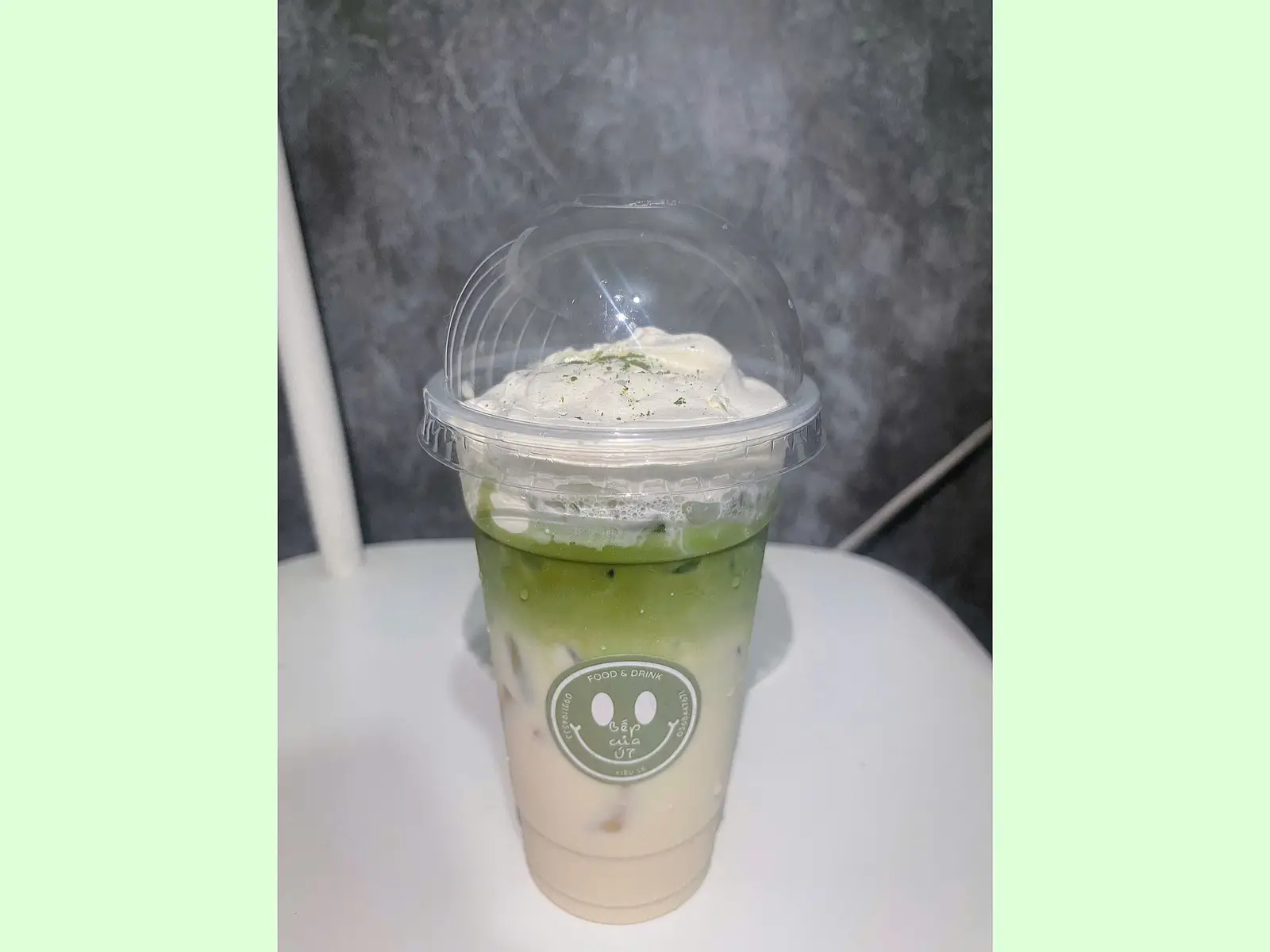 Hình ảnh Matcha latte kem muối