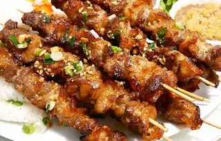 Hình ảnh Thịt xiên nướng 2 xiên