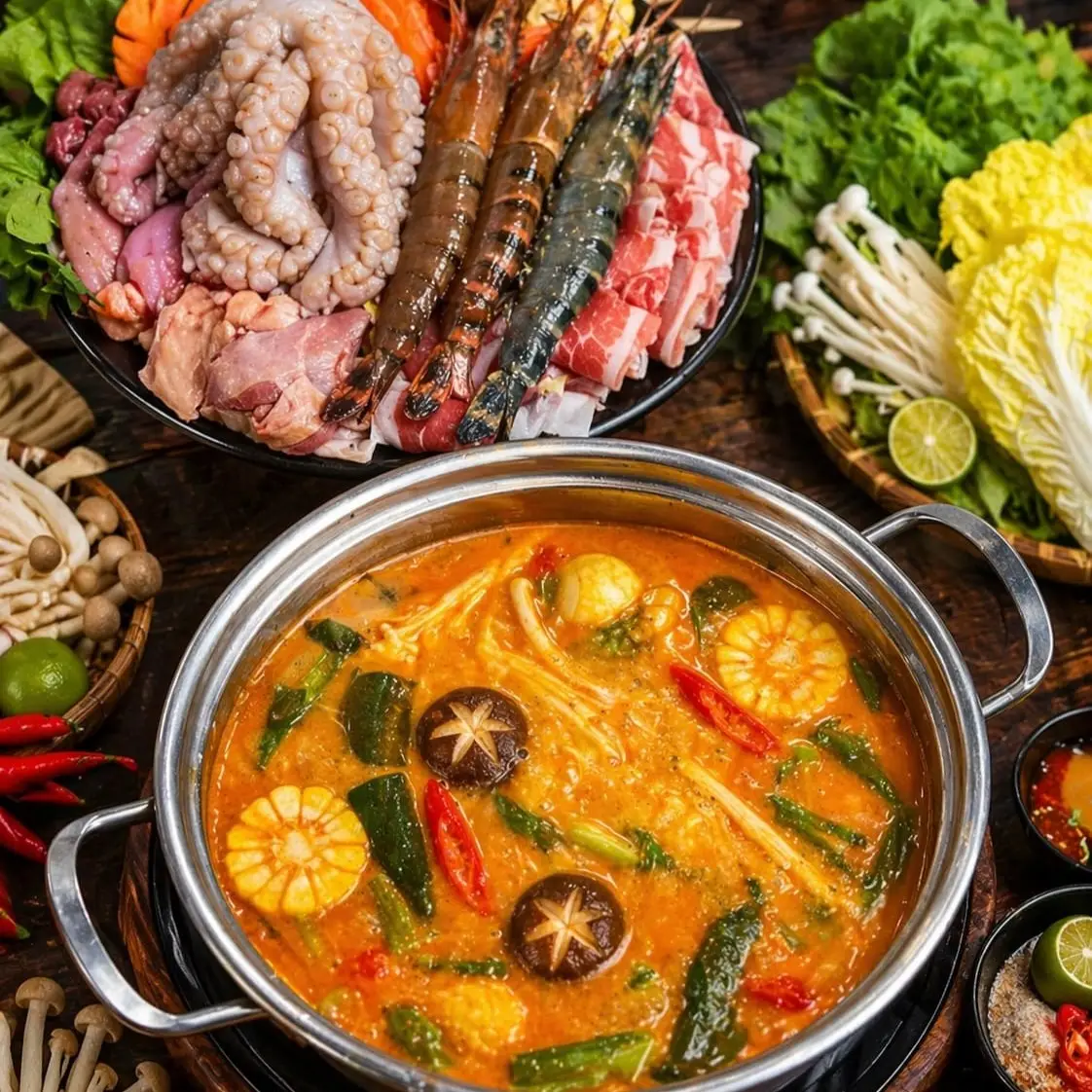 Hình ảnh Bún Thái Hải Sản & Mực Hấp Cuốn Rau Muống - Bún Thái 2 Thuận - Năm Châu