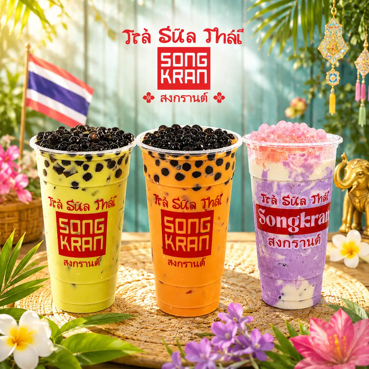 Hình ảnh Songkran - Trà Sữa Thái Lan - Trần Quốc Toản