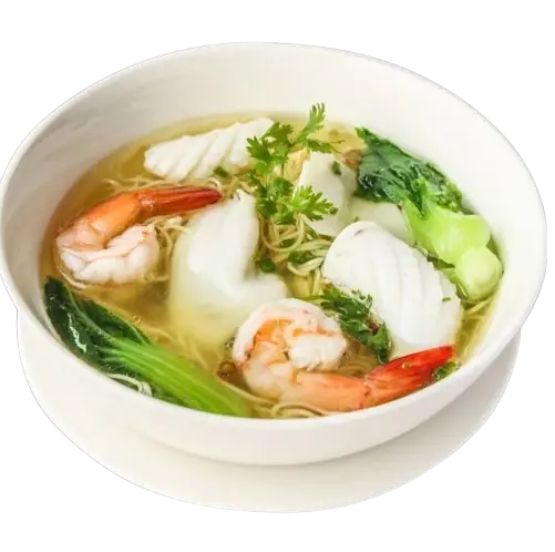 Hình ảnh Mì tươi trứng truyền thống mực