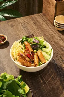 Hình ảnh Bún nước tương chả ram tôm đất