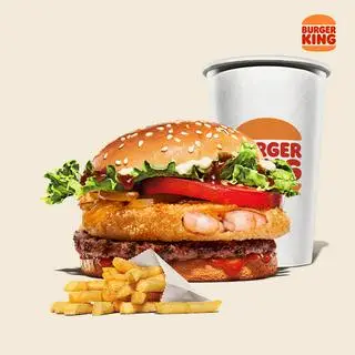 Hình ảnh Combo Bò Nướng Tôm Giòn cỡ vừa