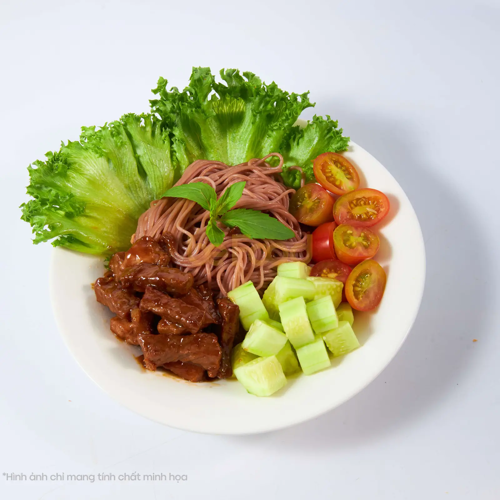 Hình ảnh Mì lứt bò xào rau củ eatclean
