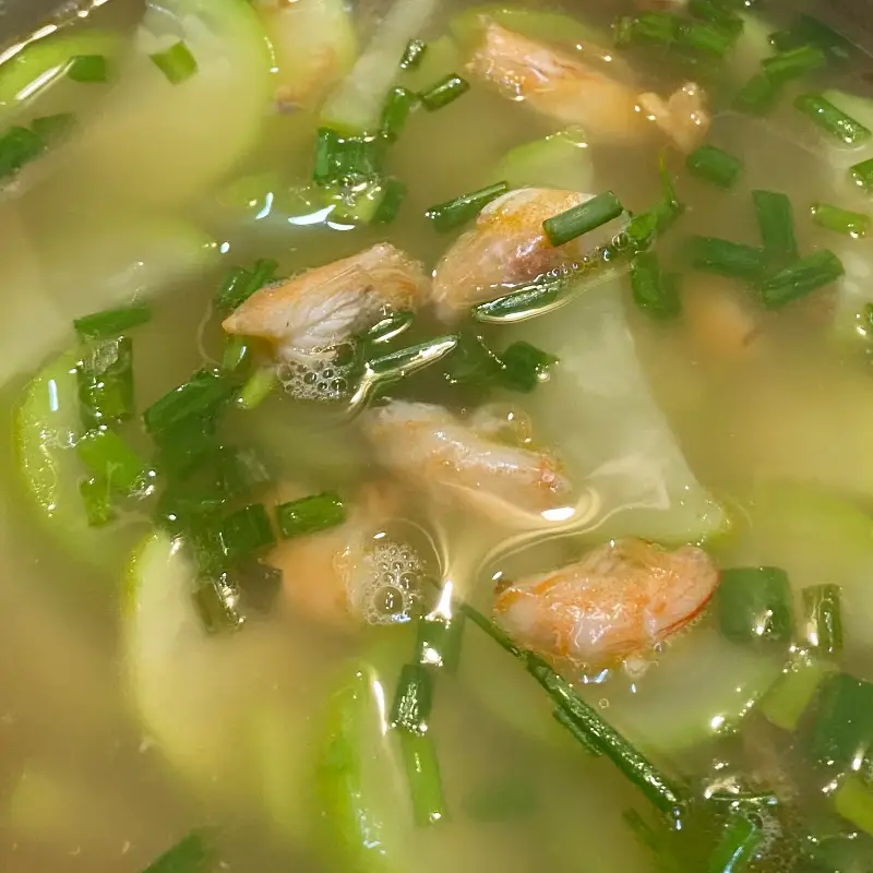 Hình ảnh Canh Tôm Với Bầu