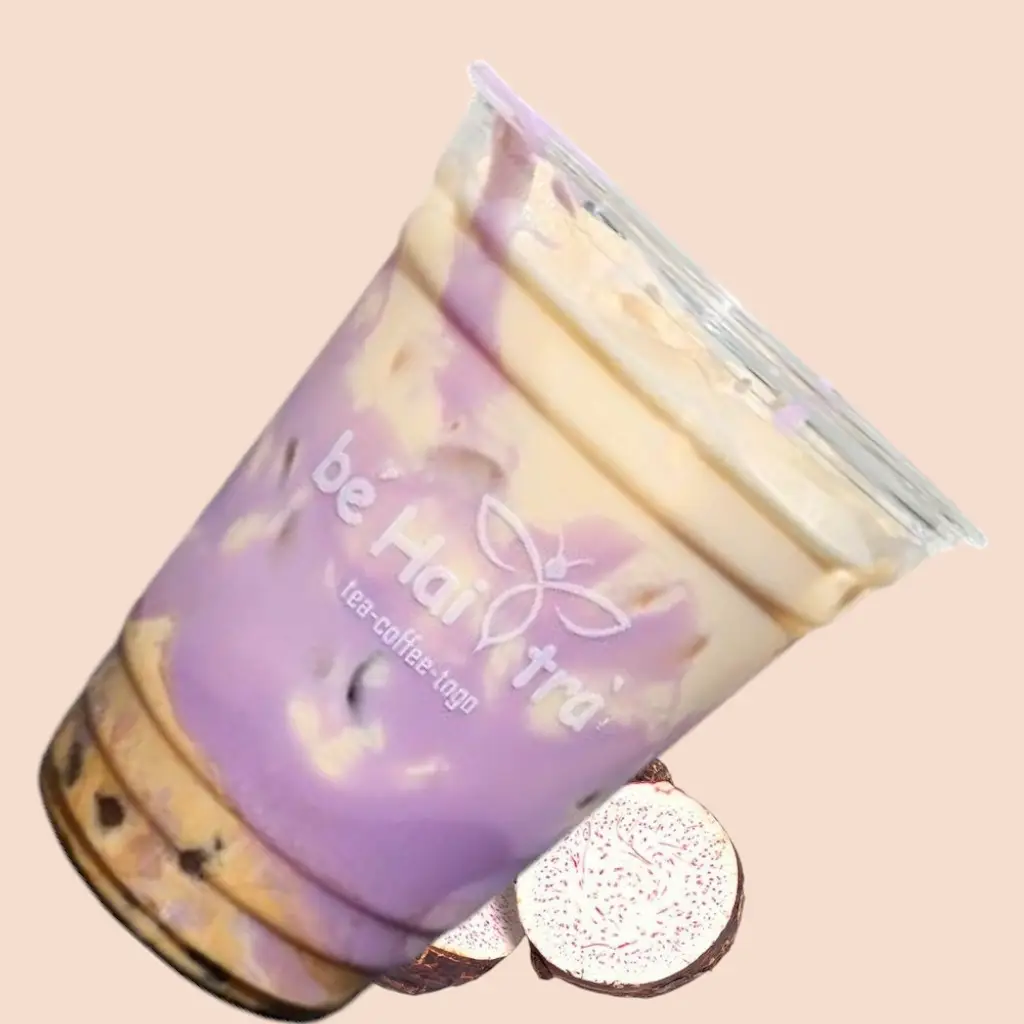 Hình ảnh Khoai Môn Latte Trân Châu Đường Đen