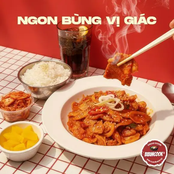 Hình ảnh Thịt Heo Xào Kim Chi + Cơm Trắng - Dwaeji Kimchi Bokkeum