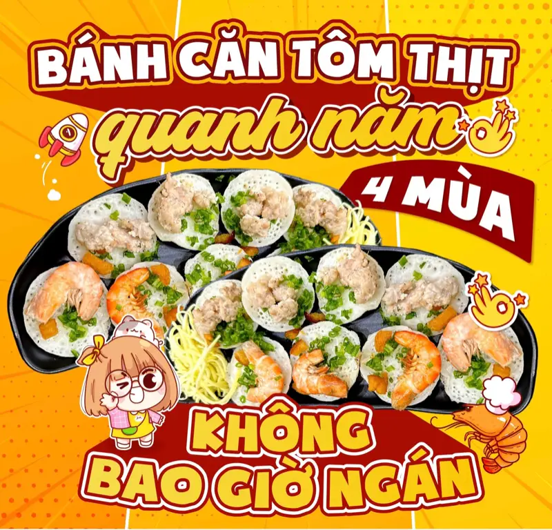 Hình ảnh Bánh căn tôm thịt