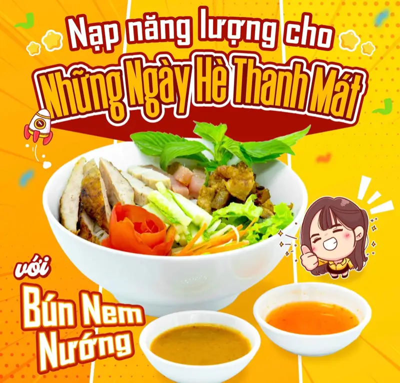 Hình ảnh Bún nem nướng