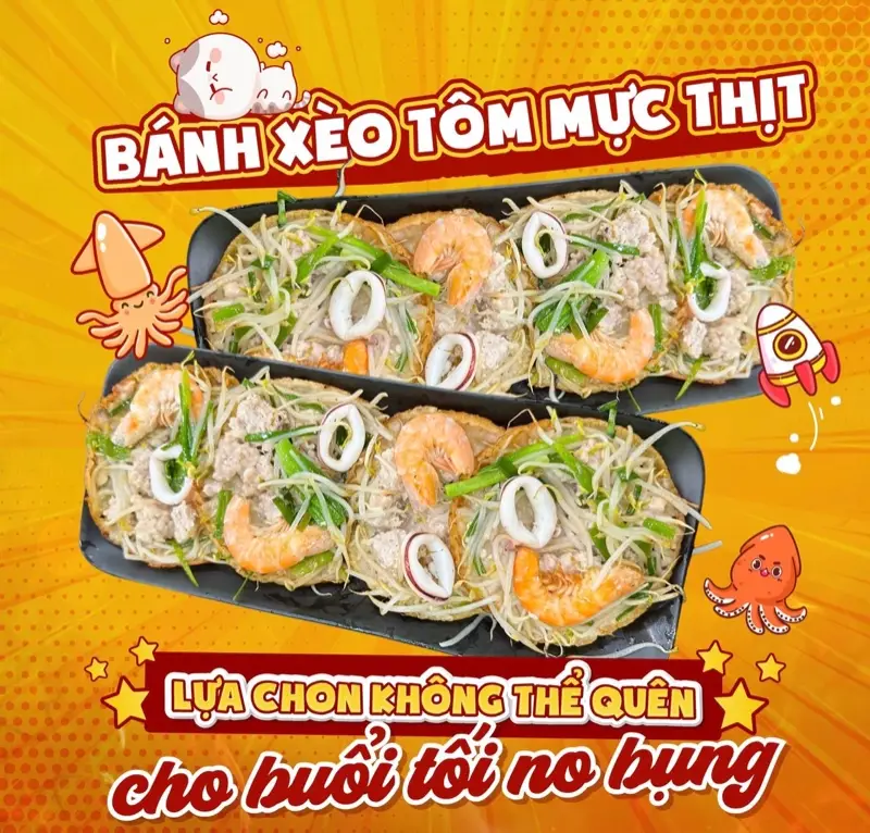 Hình ảnh Bánh xèo tôm mực thịt (Cẩm)