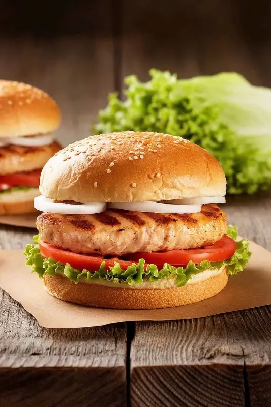 Hình ảnh Burger Heo Đặc Trưng (Pork Burger)