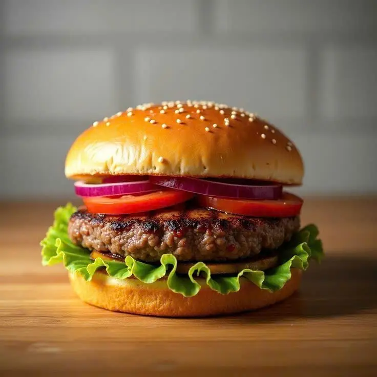 Hình ảnh Burger Bò Thơm Ngon (Beef Burger)