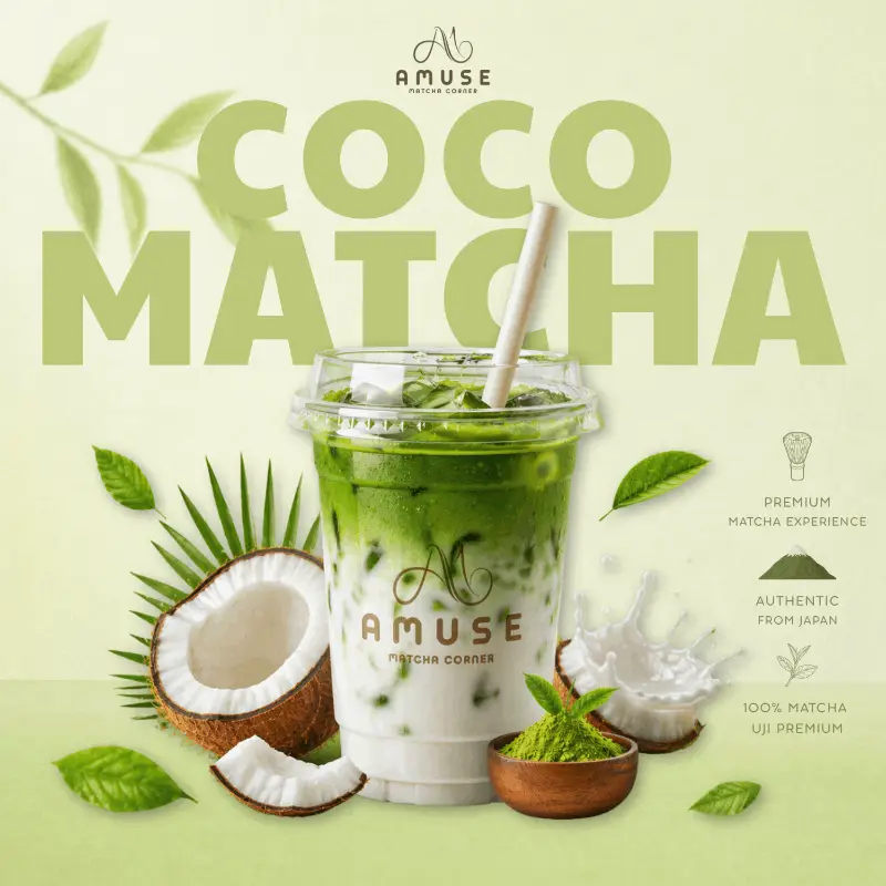 Hình ảnh COCO MATCHA LATTE ( SỮA DỪA )