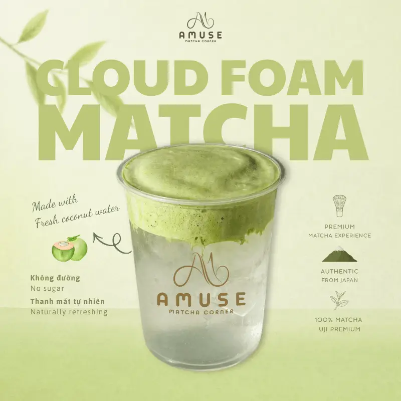 Hình ảnh CLOUD FOAM MATCHA ( NƯỚC DỪA TƯƠI )